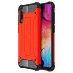 Military Defender Tough Shockproof Case for Samsung Galaxy A50 - Red